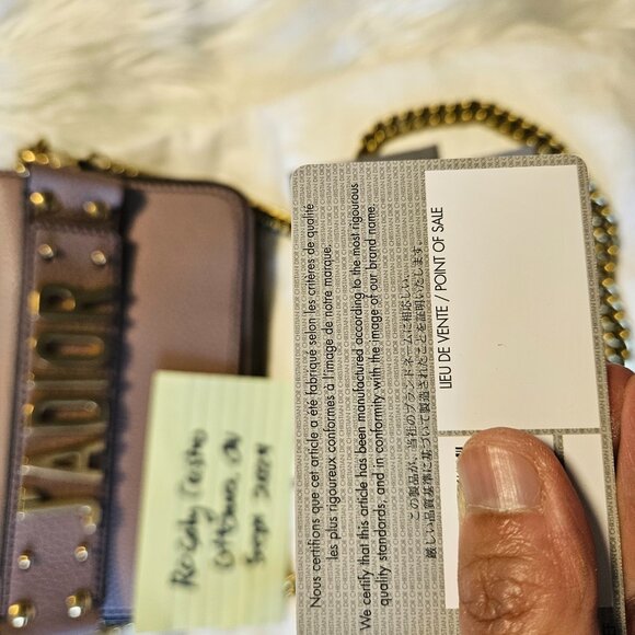 Authentic Christian Dior J' ADior Flap Purse With Authenticity Document - Picture 16 of 16